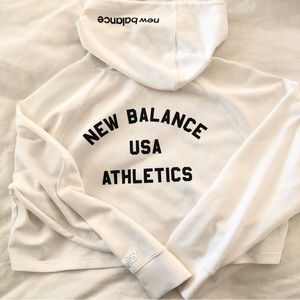 New Balance crop hoodie